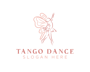 Butterfly Ballerina Dance logo design