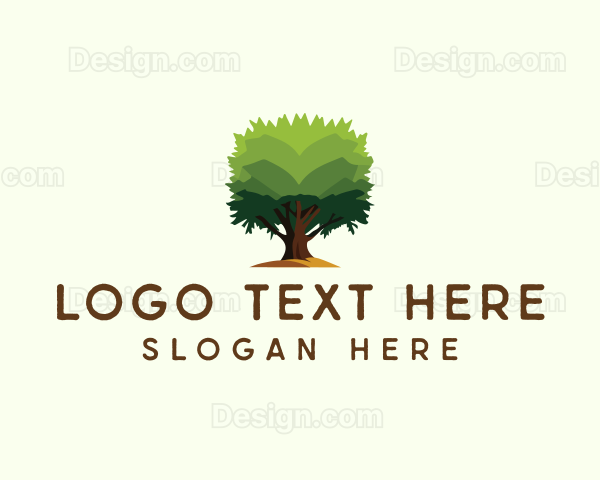 Nature Garden Tree Logo