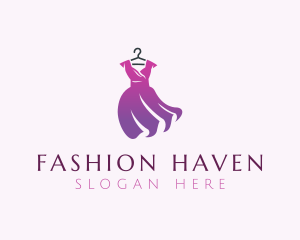 Simple Fashion Dress logo design