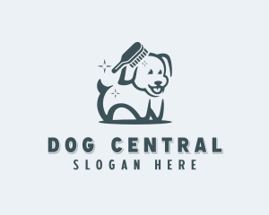 Pet Dog Comb logo design