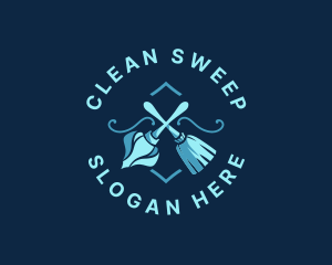 Cleaning Housekeeping Sanitation logo design