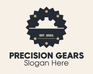 Gear Mechanical Badge logo design