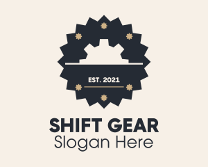 Gear Mechanical Badge logo design