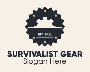 Gear Mechanical Badge logo design