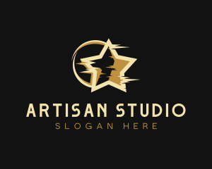 Glitch Star Art Studio logo design