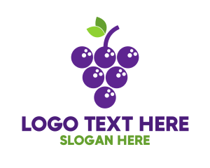 Purple Bowling Grapes Logo