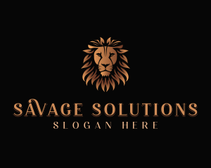 Fierce Lion Business Finance logo design