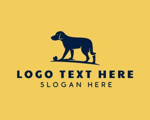 Blue Pet Dog Logo