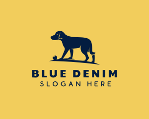 Blue Pet Dog logo design