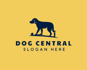 Blue Pet Dog logo design