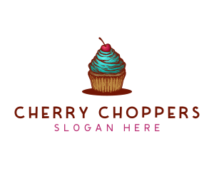 Sweet Cherry Cupcake logo design