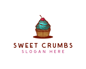 Sweet Cherry Cupcake logo design