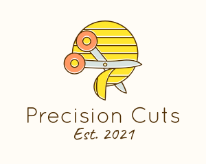 Paper Scissor Cut logo design