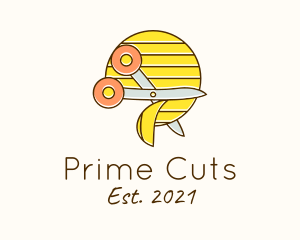 Paper Scissor Cut logo design