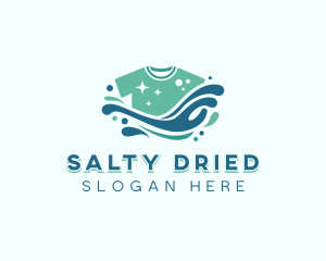 Laundry Shirt Washing logo design