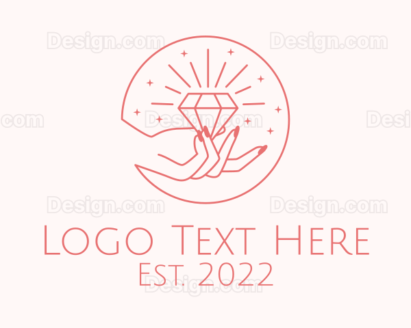 Elegant Diamond Crystal Logo