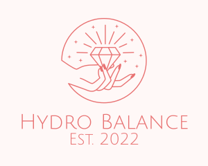 Elegant Diamond Crystal logo design