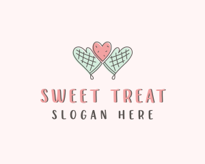 Heart Cookie Baking logo design