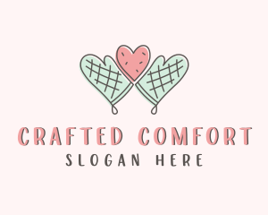 Heart Cookie Baking logo design