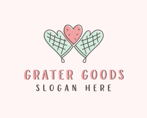 Heart Cookie Baking logo design