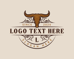 Bull Horn Animal logo