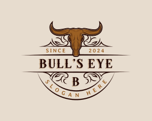 Bull Horn Animal logo design