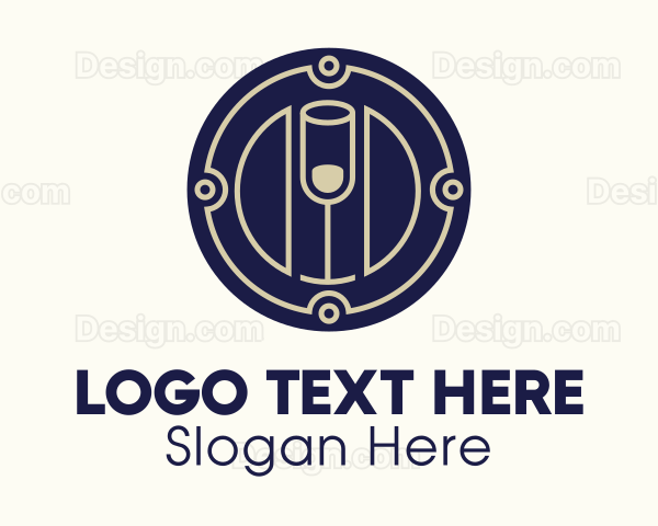 Wine Glass Classy Tavern Logo