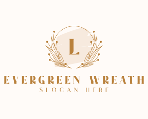 Wreath Feminine Boutique logo design