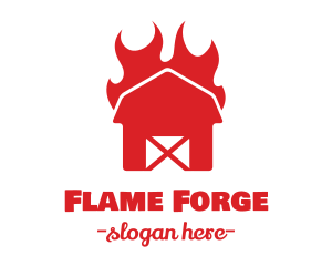 Flaming Hot Barn  logo design