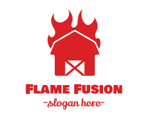 Flaming Hot Barn  logo design