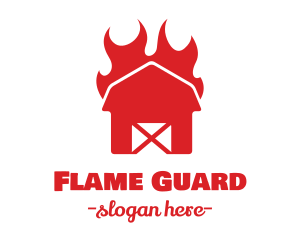 Flaming Hot Barn  logo design