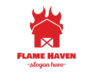 Flaming Hot Barn  logo design