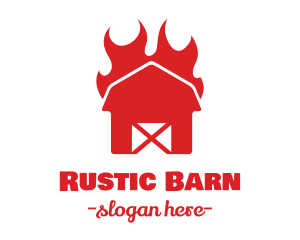 Flaming Hot Barn  logo design