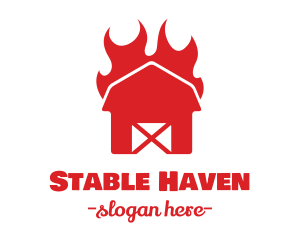 Flaming Hot Barn  logo design