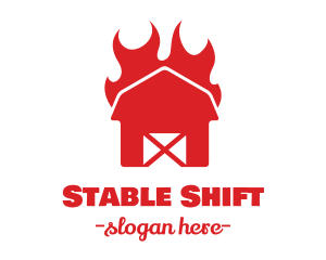 Flaming Hot Barn  logo design