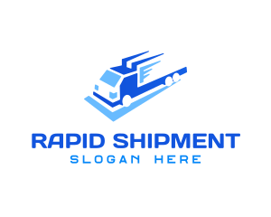 Fast Logistics Truck logo design