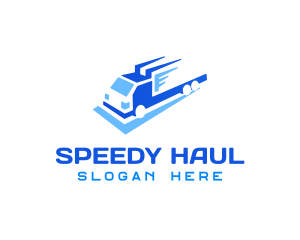 Fast Logistics Truck logo design