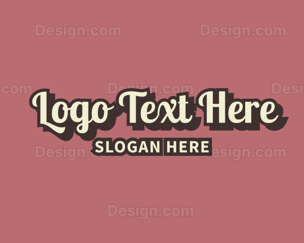 Retro Business Brand Logo