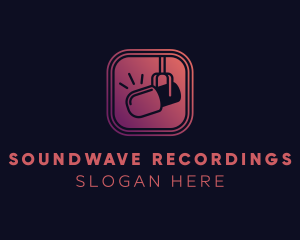 Microphone Audio Recording logo design