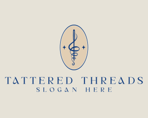 Embroidery Needle Thread logo design