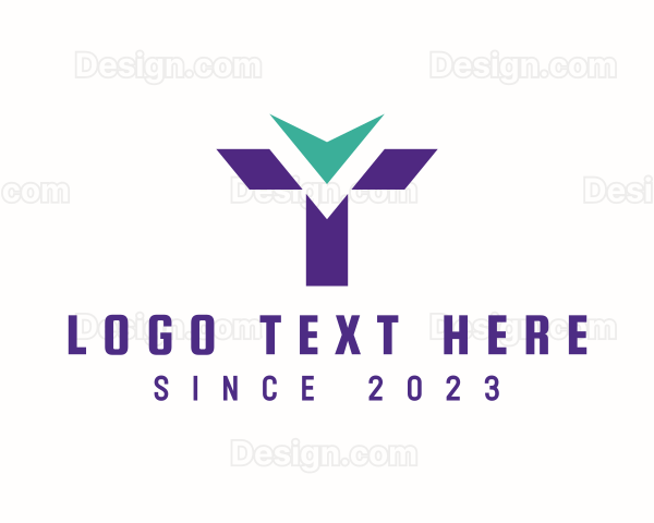 Telecom Industry Letter T Logo