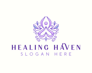 Yoga Healing Wellness logo design