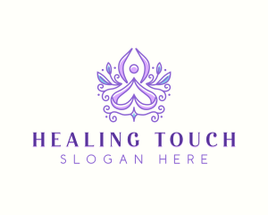 Yoga Healing Wellness logo design