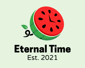 Watermelon Fruit Time  logo design