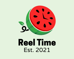 Watermelon Fruit Time  logo design