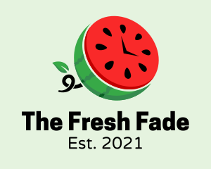 Watermelon Fruit Time  logo design