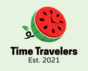 Watermelon Fruit Time  logo design