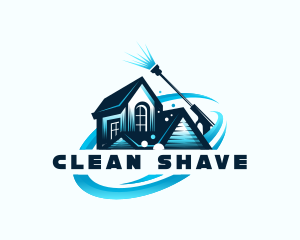 Pressure Washer Cleaning logo design