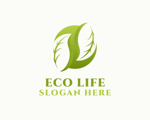 Healthy Natural Leaf logo design