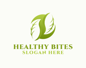 Healthy Natural Leaf logo design